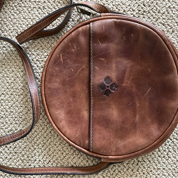 Patricia Nash Round Brown Leather Belt Bag - Picture 1 of 3